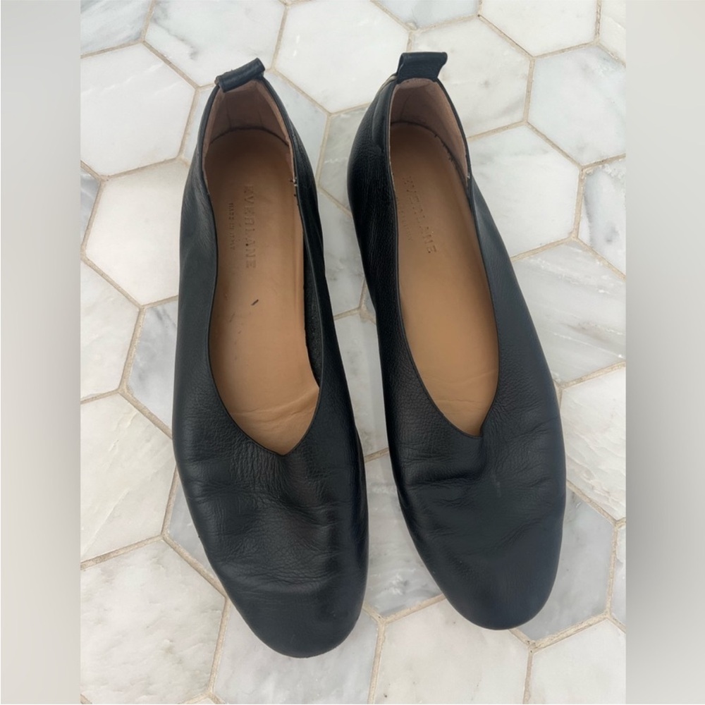 Everlane the day glove black leather ballet flats - Picture 2 of 5